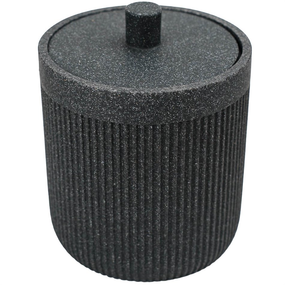 Cotton pot ARDOISE ONYX, H12xD9,9cm