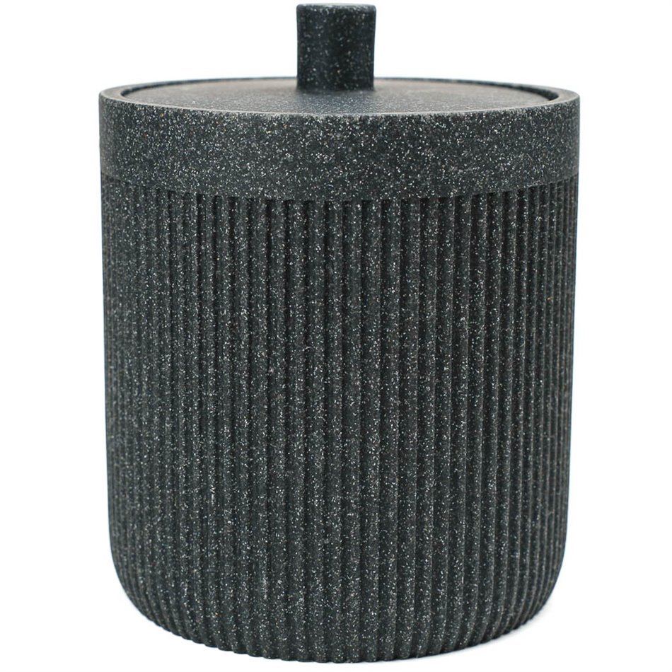 Cotton pot ARDOISE ONYX, H12xD9,9cm