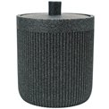 Cotton pot ARDOISE ONYX, H12xD9,9cm