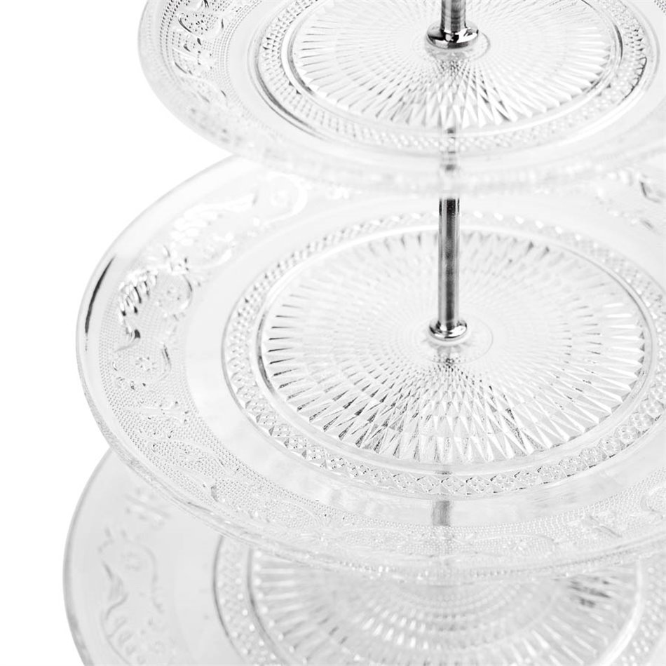 3LEV BISCUIT PLATE RENAISSANCE,  H33,8x D29cm