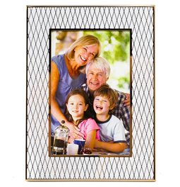 Photo frame Mallemort, gold tone, steel, 10x15cm