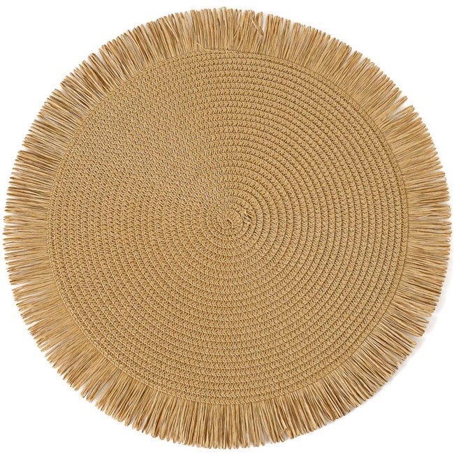 Paper placemat with fringes Abula, DIA38CM