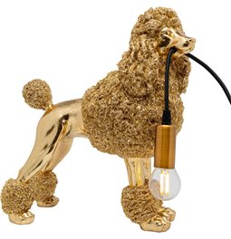 Table lamp Animal Poodle, zelta, H32x34x15.5cm, E27 40W