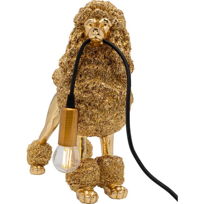 Table lamp Animal Poodle, zelta, H32x34x15.5cm, E27 40W