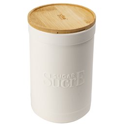 Sugar box Natureo, white, H19.5xD12cm
