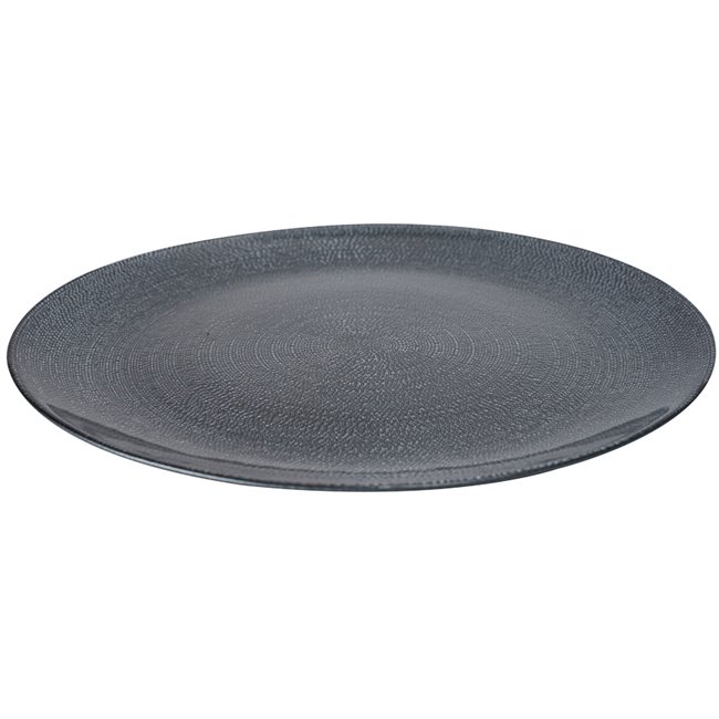 Diner plate Aurore, grey, D28cm
