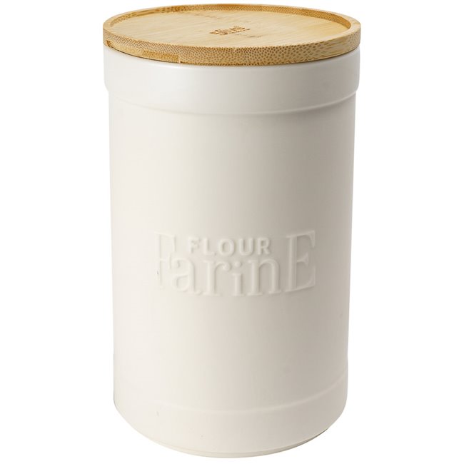 Flour box Natureo, white, H19.5xD12cm