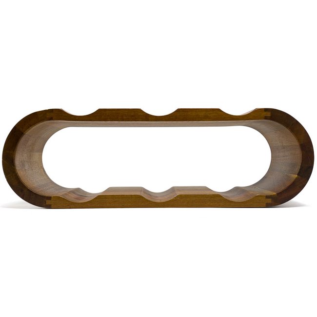 Acacia wood wine rack, 16x37.5x12cm
