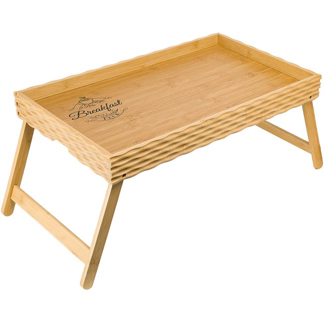 Bed tray Breakfast club, bamboo, 50x30x5cm