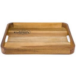 Tray Restaurant gourmet, acacia, 38x27.8x3.6cm