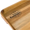 Tray Restaurant gourmet, acacia, 38x27.8x3.6cm
