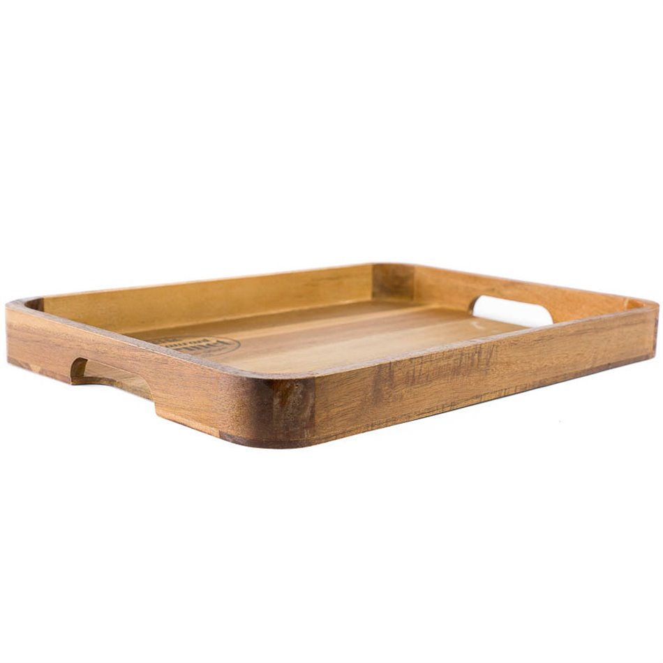 Tray Restaurant gourmet, acacia, 38x27.8x3.6cm