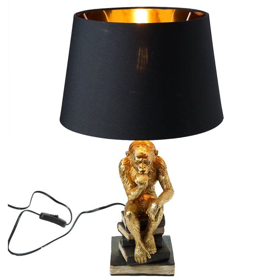 Decorative table lamp Monkey reading,  H50.5 D31cm  E27 40W