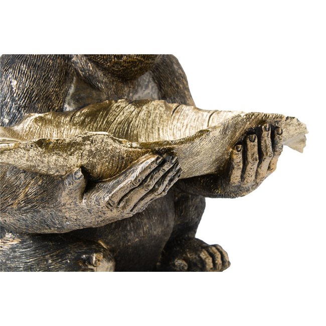 Deco Gorilla hold leave plate, 39x37.5x31cm