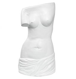 Umbrella stand Female body, white, 53x30x19cm