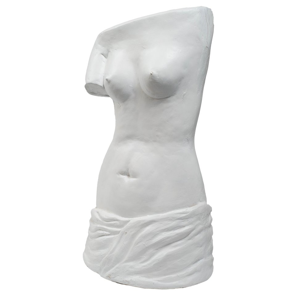 Umbrella stand Female body, white, 53x30x19cm