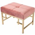 Bench  Madalena M, mauve, H36x48x35cm