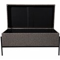 Bench with storage box  Marsberg, brown, 83x40x43cm