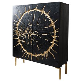 Cabinet Yalong Gold, mango wood,120x38x100cm