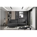 Corner sofa Elorelle L, Dora 96, gray, H105x225x160