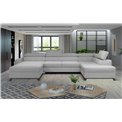 Corner sofa Elosette R, Grande 81, gray, H98x370x200