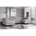Corner sofa Elscada L, Monolith 84, gray, H98x330x200