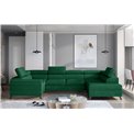 Corner sofa Elscada R, Kronos 19, green, H98x330x200