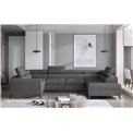 Corner sofa Elscada R, Paros 06, gray, H98x330x200