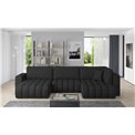 Corner sofa Elonito L, Vero 10, black, H92x340x170