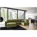 Corner sofa Elonito L, Loco 33, green, H92x340x170