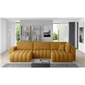 Corner sofa Elonito L, Nube 45, yellow, H92x340x170