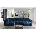 Corner sofa Elonito R, Lukso 40, blue, H92x340x170