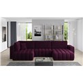Corner sofa Elonito R, Velvetmat 25, purple, H92x340x170