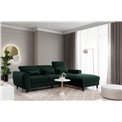 Corner sofa Elfoble R, Loco 35, green, H100x267x196