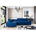 Corner sofa Elaurence L, Kronos 09, blue, H92x278x205