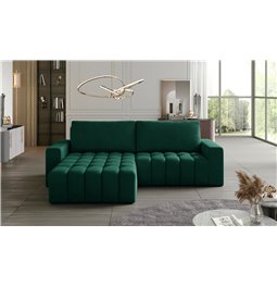 Угловой диван Ebonett L, Monolith 37, зеленый, H92x250x175