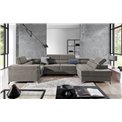 Corner sofa Elago L, Paros 02, beige, H88x208x43