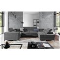 Corner sofa Elago L, Paros 06, gray, H88x208x43