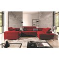 Corner sofa Elago R, Kronos 02, red, H88x208x43
