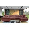 Corner sofa Elago R, Monolith 63, pink, H88x208x43