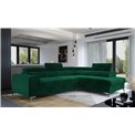 Corner sofa Elaurence R, Kronos 19, green, H92x278x205