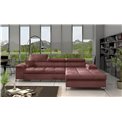 Corner sofa Elcardo R, Monolith 63, pink, H90x280x60
