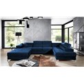 Corner sofa Elduaro R, Kronos 09, blue, H90x345x202