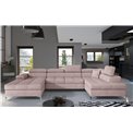 Corner sofa Elduaro R, Omega 91, pink, H90x345x60