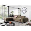 Corner sofa Elgrayson L, Nube 20, light brown, H98x275x205