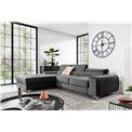Corner sofa Elgrayson L, Velvetmat 4, gray, H92x278x205