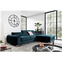 Corner sofa Elgrayson R, Nube 40, blue, H98x275x205