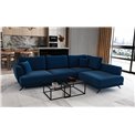 Corner sofa Elarde R, Lukso 40, blue, H90x276x191