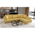 Corner sofa Elarde R, Savoi 45, yellow, H90x276x191