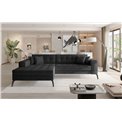 Corner sofa Elsolange L, Dora 96, gray, H80x292x196